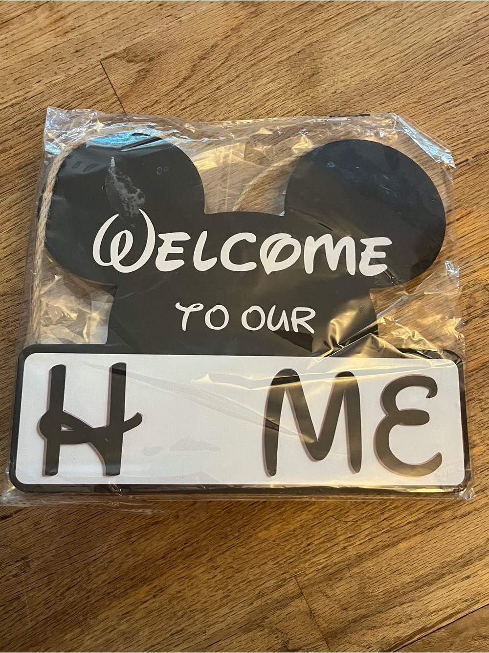 Unbranded Black 'Welcome to Our Home' Decorative Wall Accent